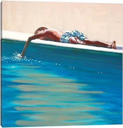 Aiguadolç Canvas Art Print - Surfing Art