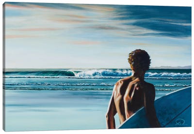 Swell Sandra Canvas Art Print - Surfing Art