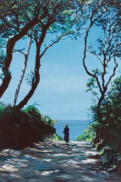 Large Coastal Art - Canvas Prints: Allée Du Cob by Antoine Renault