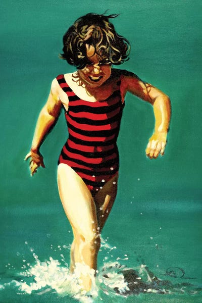 Women's Swimsuits: Little Red Bee by Antoine Renault
