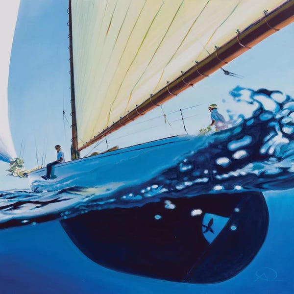 Kids Nautical Art: Chillin In The Blue by Antoine Renault
