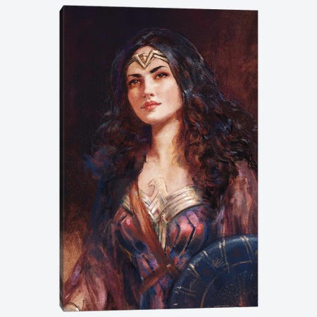 Diana Prince Portrait Canvas Print #ARF14} by Ars Fantasio Canvas Art Print