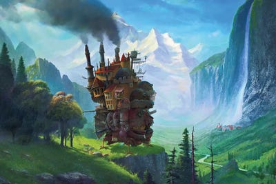 Howls Moving Castle Painting   ARF21