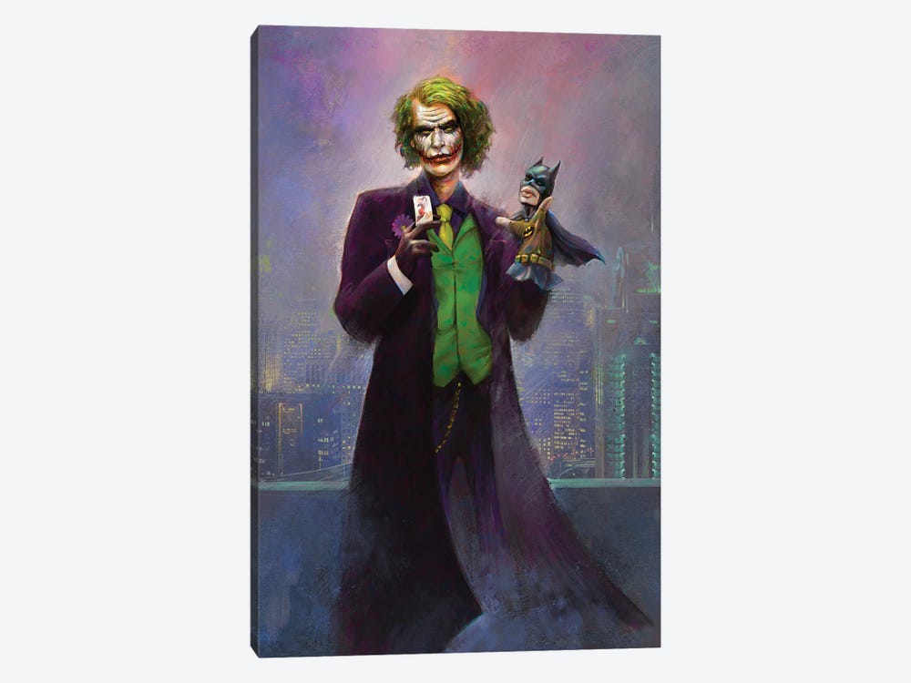 Joker Vs. Batman by Ars Fantasio 1-piece Canvas Print