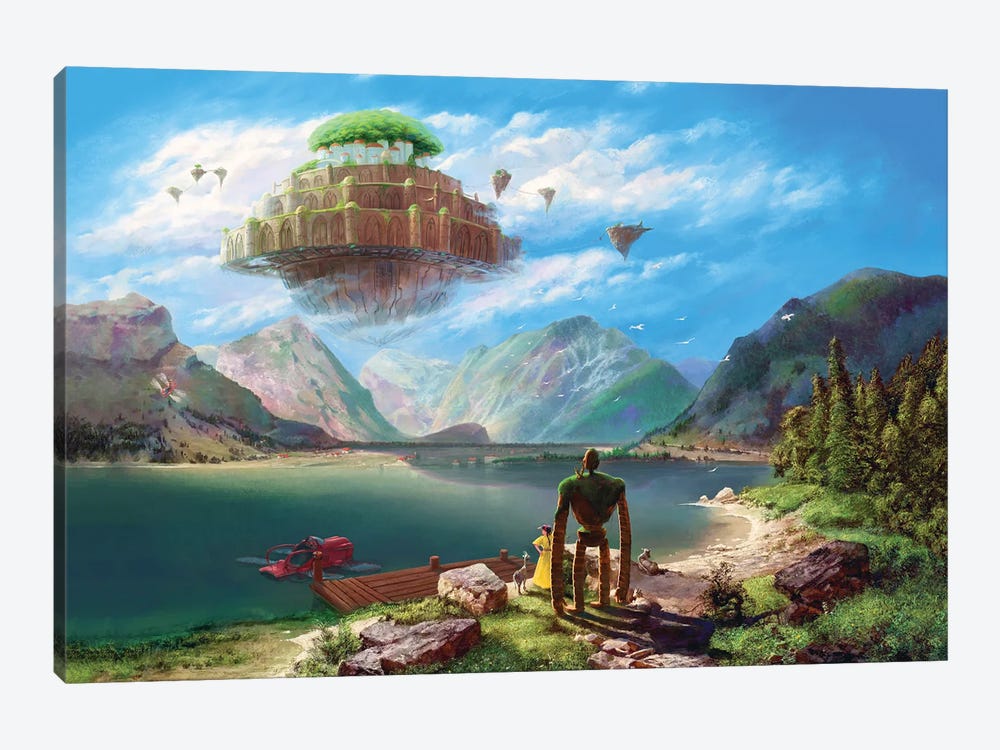 Laputa - Castle In The Sky Over Achensee by Ars Fantasio 1-piece Canvas Art