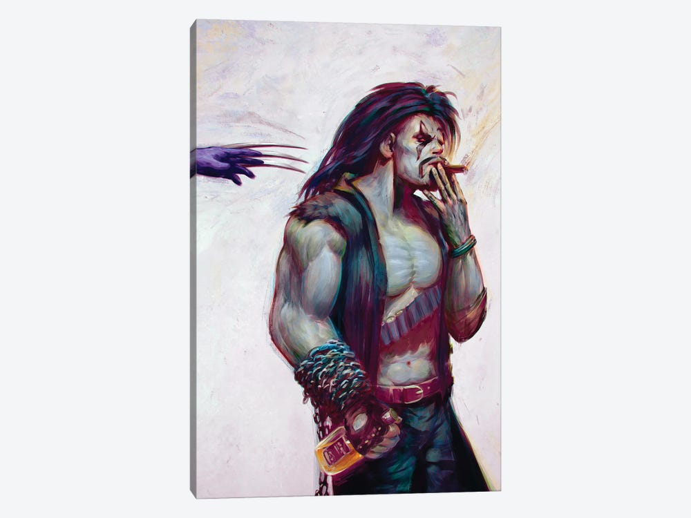 Lobo Vs. Wolverine by Ars Fantasio 1-piece Canvas Print