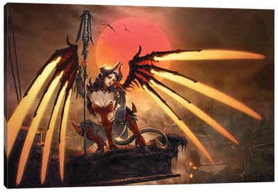 Mercy - Devil Skin Canvas Art Print - Limited Edition Video Game Art