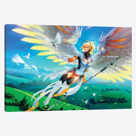 Mercy - Hybrid-Wings Canvas Print #ARF31} by Ars Fantasio Canvas Artwork