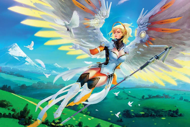 Mercy - Hybrid-Wings by Ars Fantasio wall art