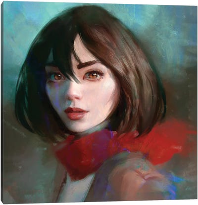 Mikasa Portrait Canvas Art Print - Ars Fantasio