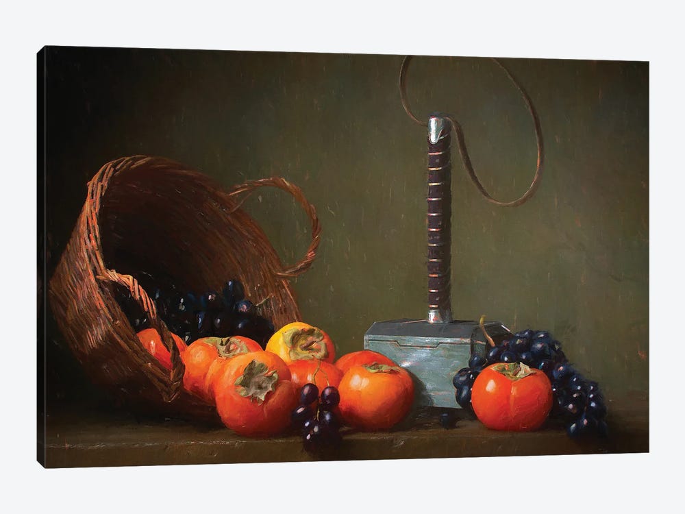 Mjolnir On Still Life by Ars Fantasio 1-piece Canvas Artwork