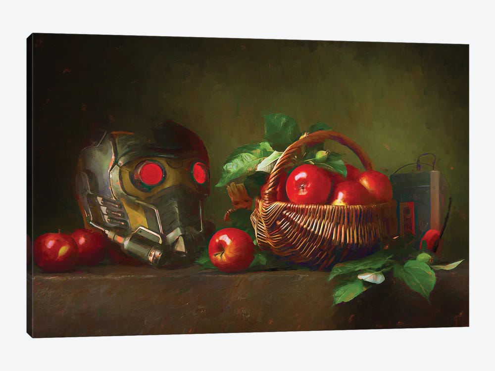 Starlord Helmet On Still Life by Ars Fantasio 1-piece Canvas Art Print