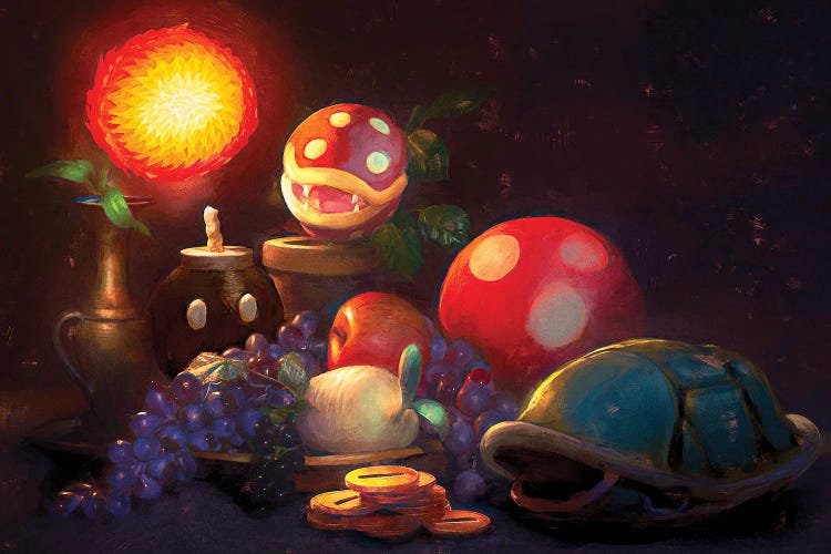 Super Mario Still Life by Ars Fantasio wall art