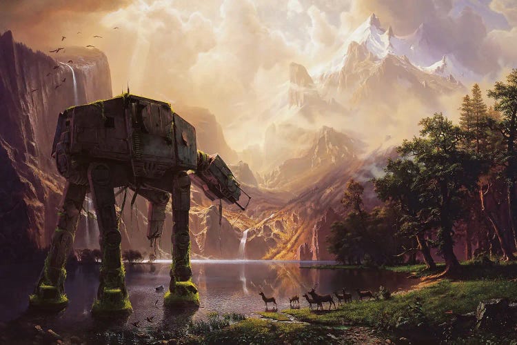 AT-AT Among The Sierra Nevada by Ars Fantasio wall art