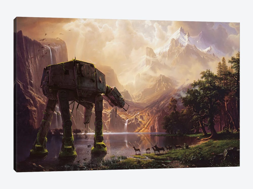 AT-AT Among The Sierra Nevada 1-piece Canvas Art Print