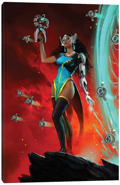 Symmetra Canvas Art Print - Other Video Game Characters