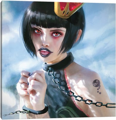 Chompette Portrait Canvas Art Print - Other Video Game Characters
