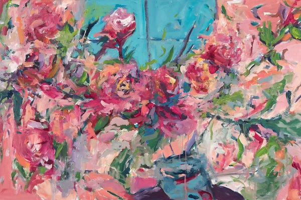 Amira Rahim: Flowers On The Windowsill by Amira Rahim