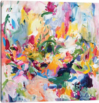 In The Springtime Canvas Art Print - Large Abstract Art
