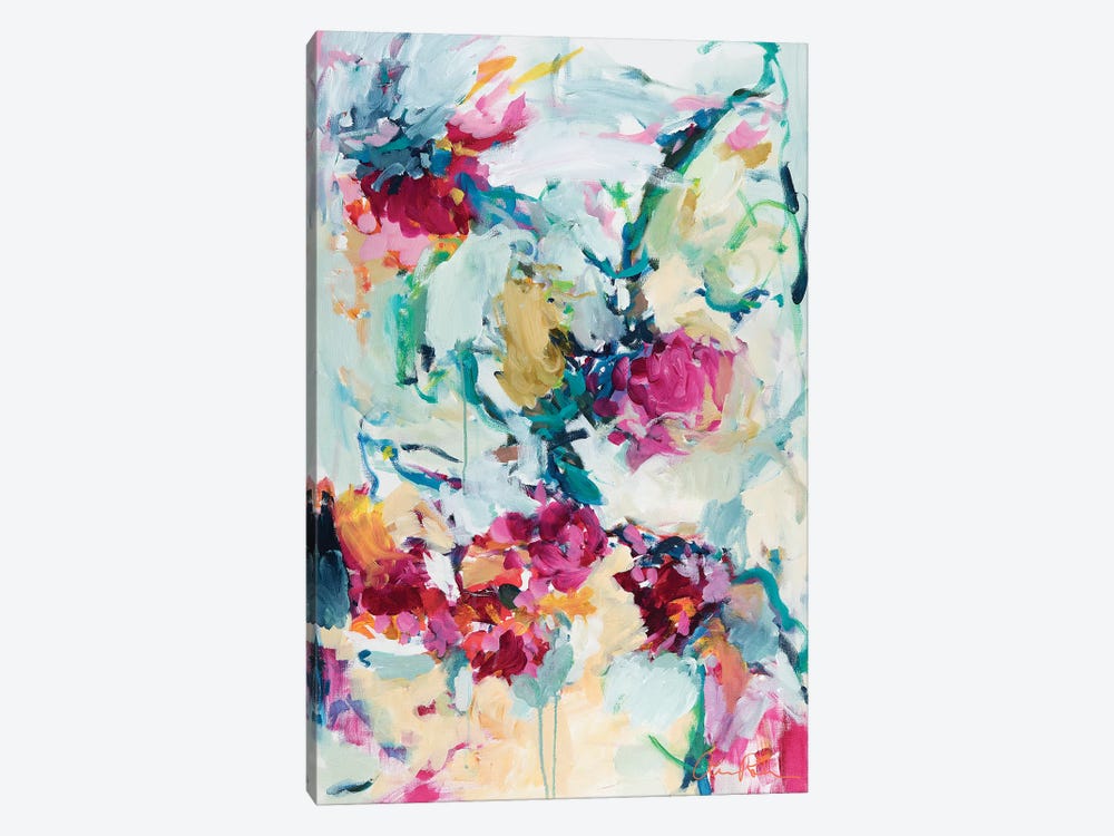 Jade Blossoms by Amira Rahim 1-piece Canvas Print