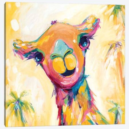 Camel Babe Canvas Print #ARH8} by Amira Rahim Canvas Artwork