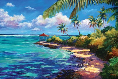 The Cabana Near Over The Edge by John Clark canvas print