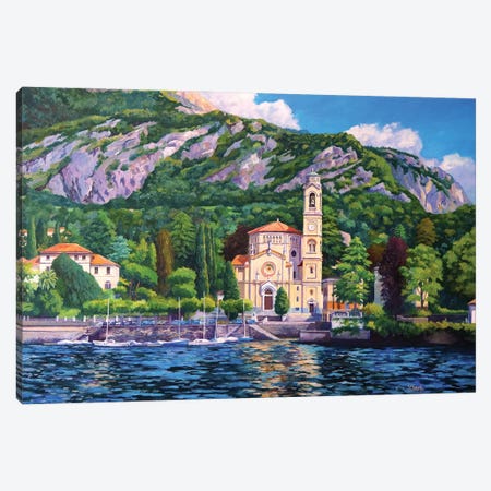 Tremezzo - Lake Como Canvas Print #ARK106} by John Clark Canvas Print
