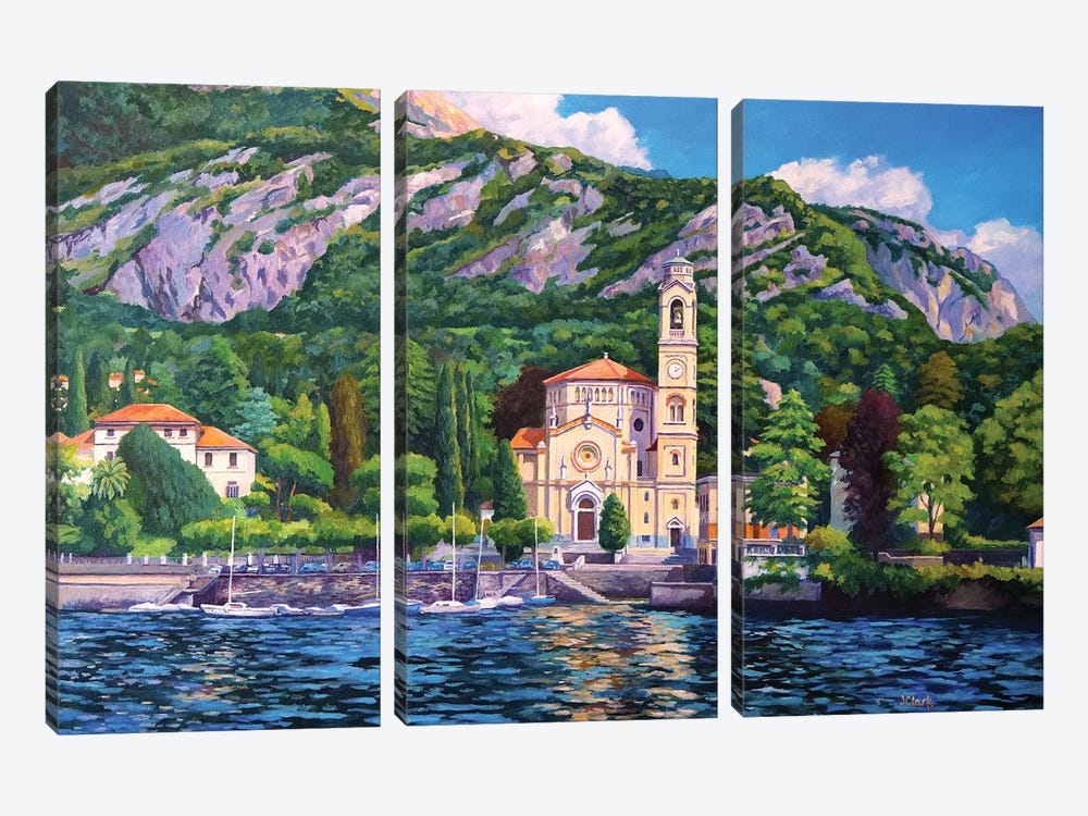 Tremezzo - Lake Como by John Clark 3-piece Canvas Print