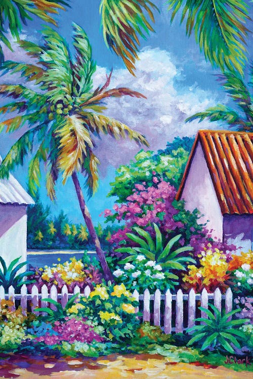 Garden At Cayman Kai by John Clark wall art