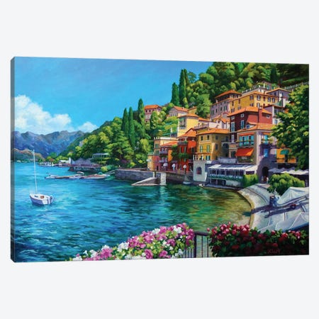 Varenna - Lake Como Canvas Print #ARK1} by John Clark Canvas Print