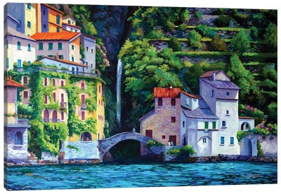 Nesso - Lake Como Canvas Art Print