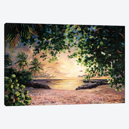 Sunset At Smith Cove Canvas Print #ARK34} by John Clark Canvas Wall Art