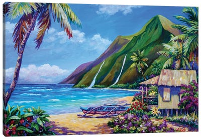 A Place To Play Canvas Art Print - Tropical Beach Art