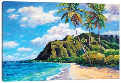 Kaaawa Beach - Hawaii Canvas Art Print - John Clark