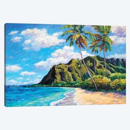 Kaaawa Beach - Hawaii Canvas Print #ARK47} by John Clark Canvas Art Print