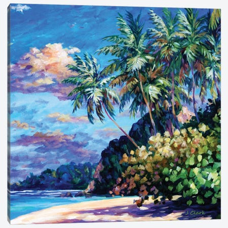 Beach At Ortoire Canvas Print #ARK50} by John Clark Canvas Art Print