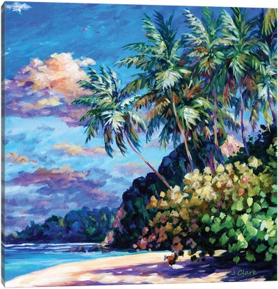 Beach At Ortoire Canvas Art Print - Caribbean Art