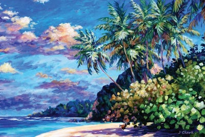 Beach At Ortoire - Trinidad by John Clark canvas print