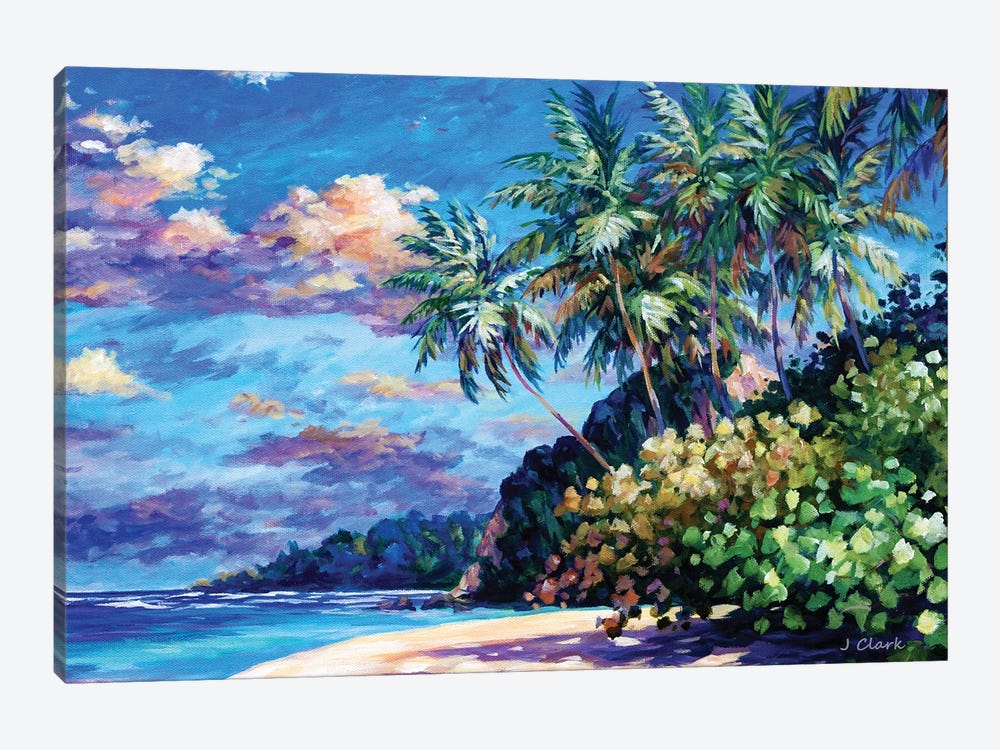 Beach At Ortoire - Trinidad by John Clark 1-piece Canvas Print