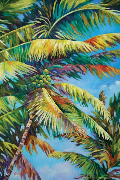 Palm Frenzy by John Clark multi panel art