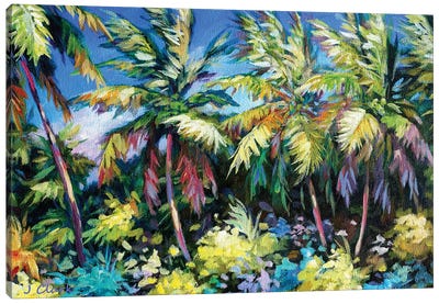 Palms Together Canvas Art Print