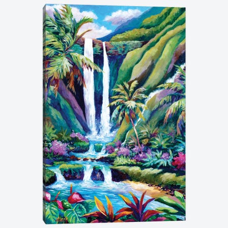 Paradise Falls Canvas Print #ARK64} by John Clark Art Print