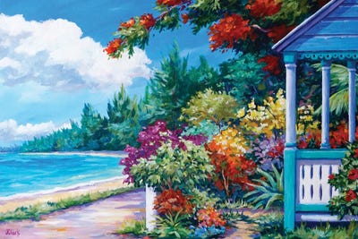 Cottage By The Sea by John Clark canvas print