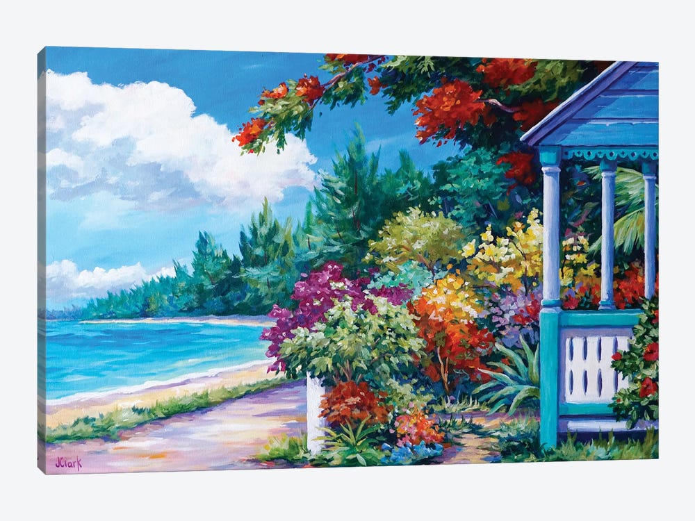 Cottage By The Sea by John Clark 1-piece Canvas Art