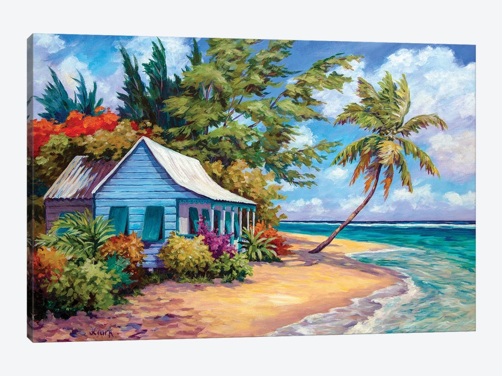 Cottage At The Water's Edge by John Clark 1-piece Canvas Wall Art