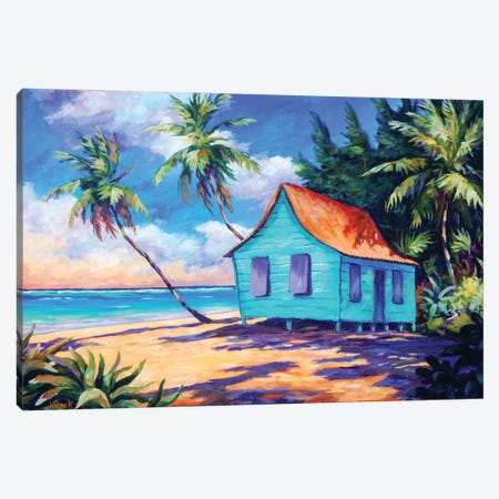 Cayman Cottage In The Evening Light Canvas Print #ARK79} by John Clark Canvas Art Print