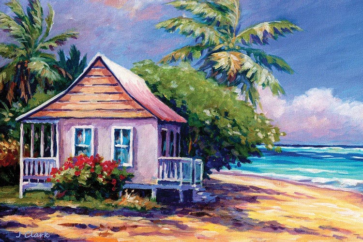 Caribbean Cottage by John Clark wall art