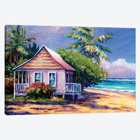 Caribbean Cottage Canvas Print #ARK86} by John Clark Art Print