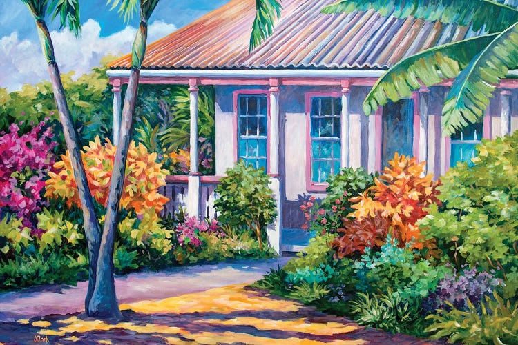 Colors In A Cayman Yard by John Clark wall art