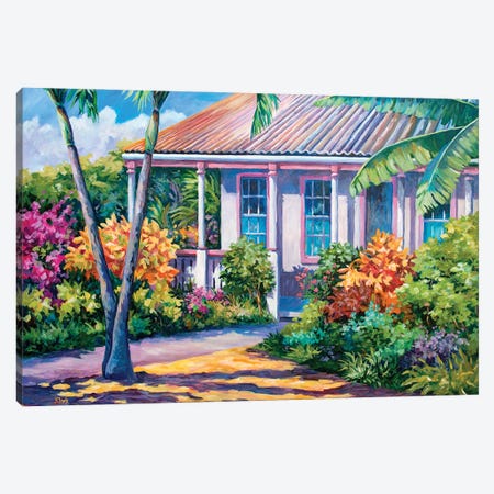 Colors In A Cayman Yard Canvas Print #ARK8} by John Clark Canvas Art Print